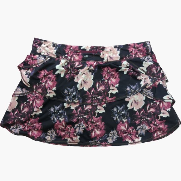 Ideology Women’s Plus Size 4XL Floral Printed Flouncy Skort Activewear Skirt - Picture 6 of 8